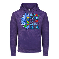Cloud Purple in april we wear blue sunflower Vintage Hoodie - Artiststas