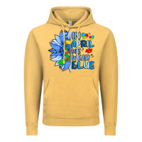 Vintage Mustard in april we wear blue sunflower Vintage Hoodie - Artiststas