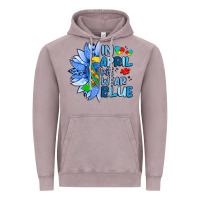 Vintage Zinc in april we wear blue sunflower Vintage Hoodie - Artiststas