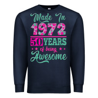 Navy made in 1972, 50 years of being awesome Premium Sweatshirt - Jasminsmagicworld
