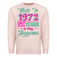 Pale Pink made in 1972, 50 years of being awesome Premium Sweatshirt - Jasminsmagicworld