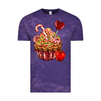 Cloud Purple Christmas candy cupcake Vintage Tee - AdoDesignShop
