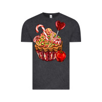 Vintage Black Christmas candy cupcake Vintage Tee - AdoDesignShop