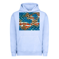 Pigment Grape Ice leopard glitter american flag Urban Hoodie - CowGirlArtShop