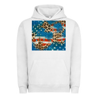 Pigment Lunar Rock leopard glitter american flag Urban Hoodie - CowGirlArtShop