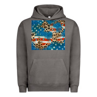 Pigment Tornado leopard glitter american flag Urban Hoodie - CowGirlArtShop