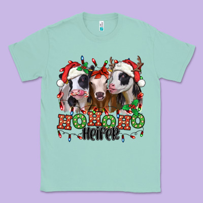 Ho Ho Ho Heifer Christmas Heifers Classic Tee Designed By Jasminsmagicworld