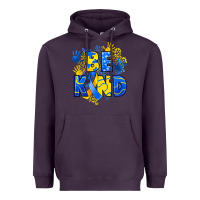 Plum down syndrome be kind Heavyweight Hoodie - Artiststas