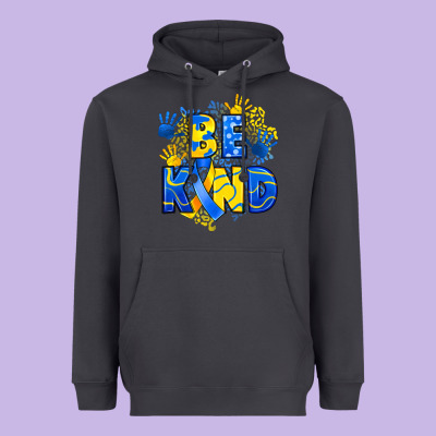 Down Syndrome Be Kind Heavyweight Hoodie Designed By Artiststas