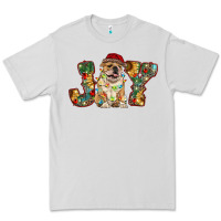 Dove Grey bulldog christmas joy Premium Tee - RanaPortraitStore