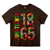 Chocolate Brown 1865 juneteenth Heavy Core Tee - Zillion Design Studio