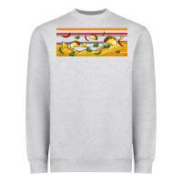 Heather Grey taco and nachos libbey glass Heavyweight Sweatshirt - BundleAndBundleShop