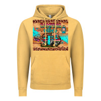 Vintage Mustard camping vibes Vintage Hoodie - JahusDesignShop