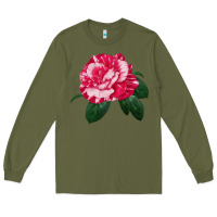 Army Green neil diamond rose Long Sleeve Tee - LillyAllenDesigns