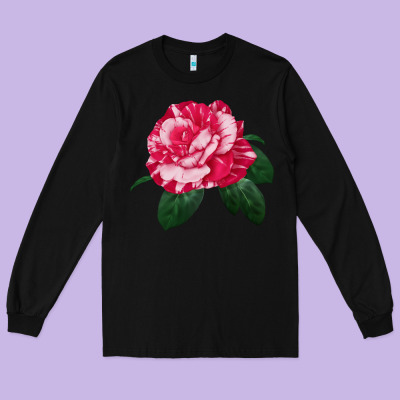 Neil Diamond Rose Long Sleeve Tee Designed By Lillyallendesigns