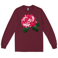 Burgundy neil diamond rose Long Sleeve Tee - LillyAllenDesigns