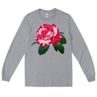 Heather Grey neil diamond rose Long Sleeve Tee - LillyAllenDesigns