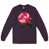 Plum neil diamond rose Long Sleeve Tee - LillyAllenDesigns