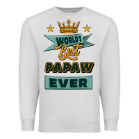Dove Grey world's best papaw ever Premium Sweatshirt - Jasminsmagicworld