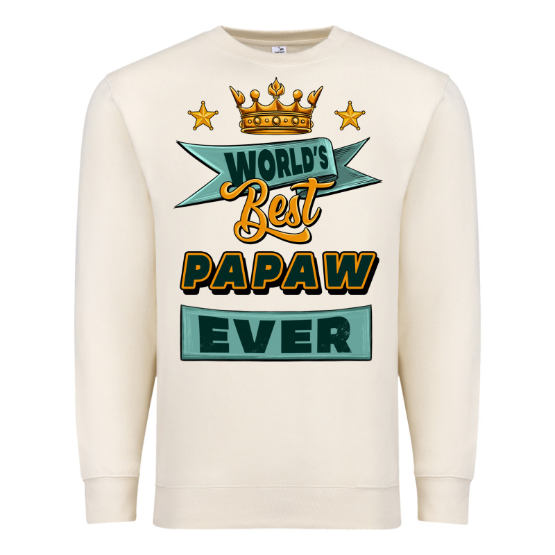 World's Best Papaw Ever Premium Sweatshirt by Jasminsmagicworld | Teevron