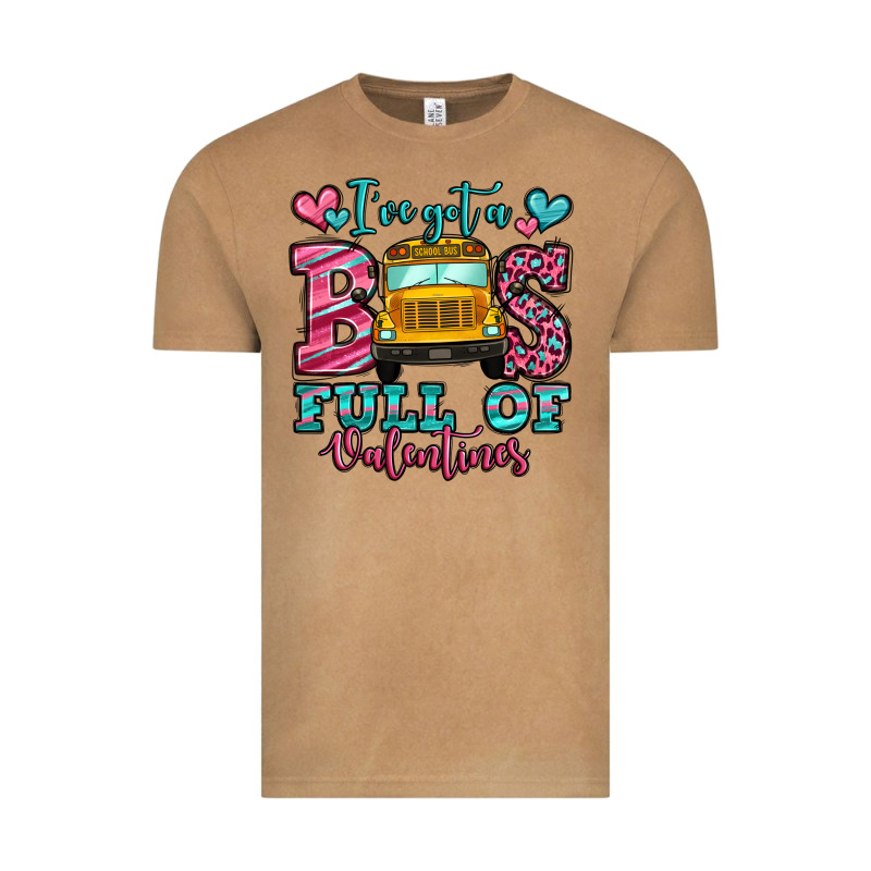 I've Got A Bus Full Of Valentines School Bus Vintage Tee by Jasminsmagicworld | Teevron