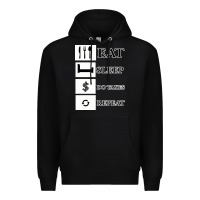 Black Tax Day Eat Sleep Do Taxes Repeat Gift Premium Hoodie - Bettercallsaul