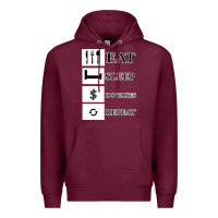 Burgundy Tax Day Eat Sleep Do Taxes Repeat Gift Premium Hoodie - Bettercallsaul