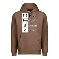 Chestnut Tax Day Eat Sleep Do Taxes Repeat Gift Premium Hoodie - Bettercallsaul