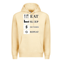 Pina Colada Tax Day Eat Sleep Do Taxes Repeat Gift Premium Hoodie - Bettercallsaul