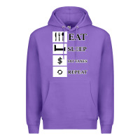 Purple Tax Day Eat Sleep Do Taxes Repeat Gift Premium Hoodie - Bettercallsaul