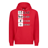 Tax Day Eat Sleep Do Taxes Repeat Gift Premium Hoodie | Teevron