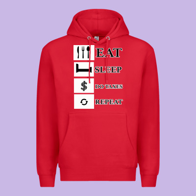 Tax Day Eat Sleep Do Taxes Repeat Gift Premium Hoodie Designed By Bettercallsaul