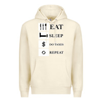 Sandshell Tax Day Eat Sleep Do Taxes Repeat Gift Premium Hoodie - Bettercallsaul