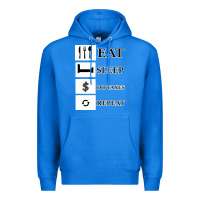 True Royal Tax Day Eat Sleep Do Taxes Repeat Gift Premium Hoodie - Bettercallsaul