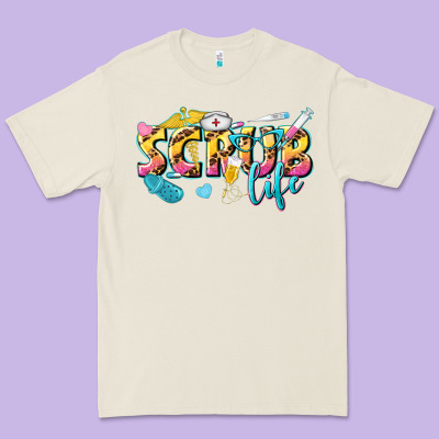 Scrub Life Premium Tee Designed By Texasbilliewilder
