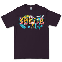 Plum scrub life Premium Tee - texasbilliewilder