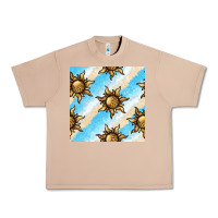 Burro leopard sun seamless pattern Urban Heavy Tee - BundleAndBundleShop
