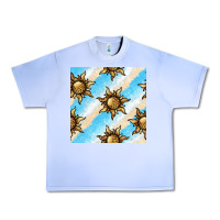 Grape Ice leopard sun seamless pattern Urban Heavy Tee - BundleAndBundleShop