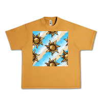 Peanut Butter leopard sun seamless pattern Urban Heavy Tee - BundleAndBundleShop