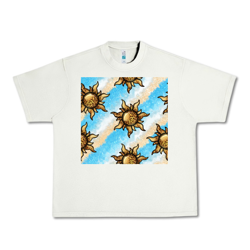 Leopard Sun Seamless Pattern Urban Heavy Tee by BundleAndBundleShop | Teevron