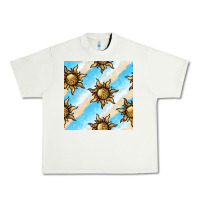 Pistachio leopard sun seamless pattern Urban Heavy Tee - BundleAndBundleShop