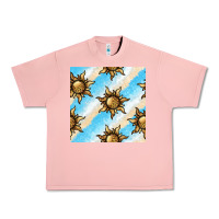 Salmon leopard sun seamless pattern Urban Heavy Tee - BundleAndBundleShop