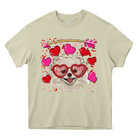 Mossy valentine's day white pomeranian Heavy Core Tee - RanaPortraitStore
