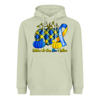 Matcha october we wear blue and yellow with pumpkins Heavyweight Hoodie - Artiststas