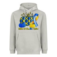 Moon Dust october we wear blue and yellow with pumpkins Heavyweight Hoodie - Artiststas