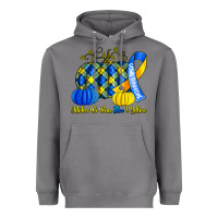 Storm october we wear blue and yellow with pumpkins Heavyweight Hoodie - Artiststas