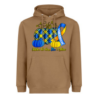 Toasted Coconut october we wear blue and yellow with pumpkins Heavyweight Hoodie - Artiststas