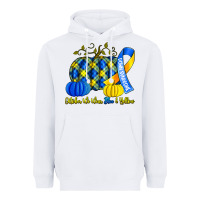 White october we wear blue and yellow with pumpkins Heavyweight Hoodie - Artiststas