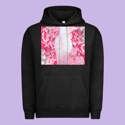 Custom Name  Breast Cancer Urban Hoodie Designed By Cowgirlartshop