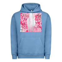Pigment Pebble Blue custom name  breast cancer Urban Hoodie - CowGirlArtShop